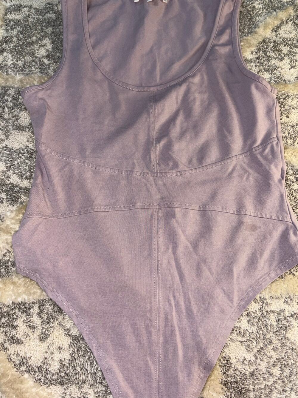 Missguided lavender tank top bodysuit women's size 10